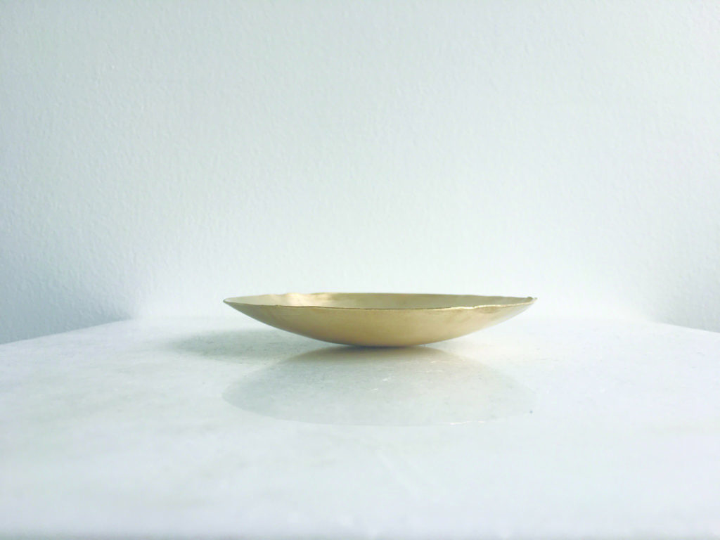 Brass bowl, March 2020